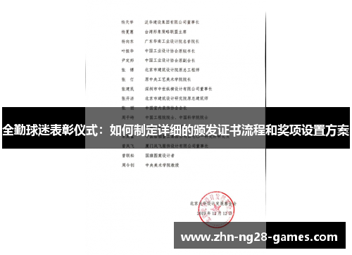 全勤球迷表彰仪式：如何制定详细的颁发证书流程和奖项设置方案