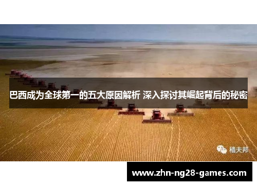 巴西成为全球第一的五大原因解析 深入探讨其崛起背后的秘密 巴西成为全球第一的五大原因解析 深入探讨其崛起背后的秘密